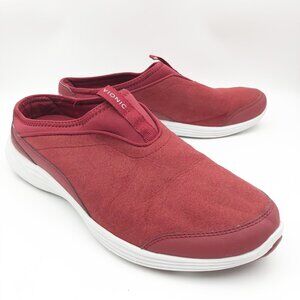 VIONIC Adell Red Suede Slip-On Orthotic Sneakers Womens 11